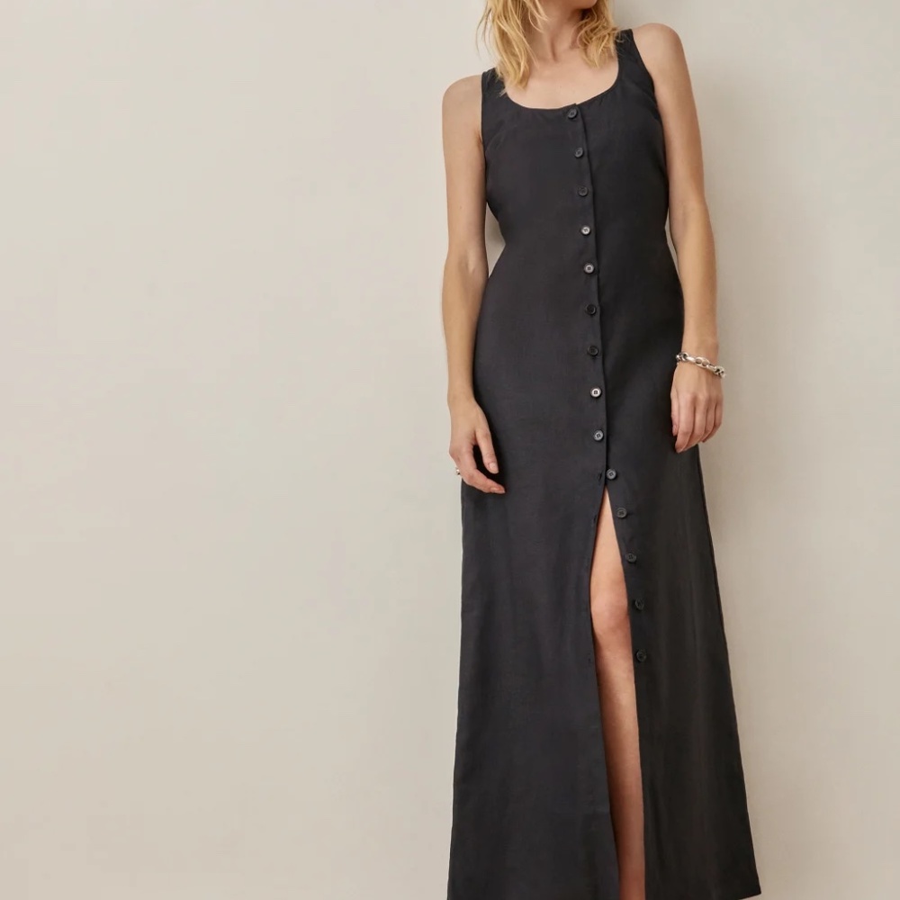 Reformation Long Maxi Grover Linen Dress - New with Tags